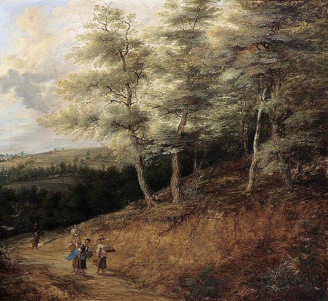 Lucas van Uden Wooded Landscape china oil painting image